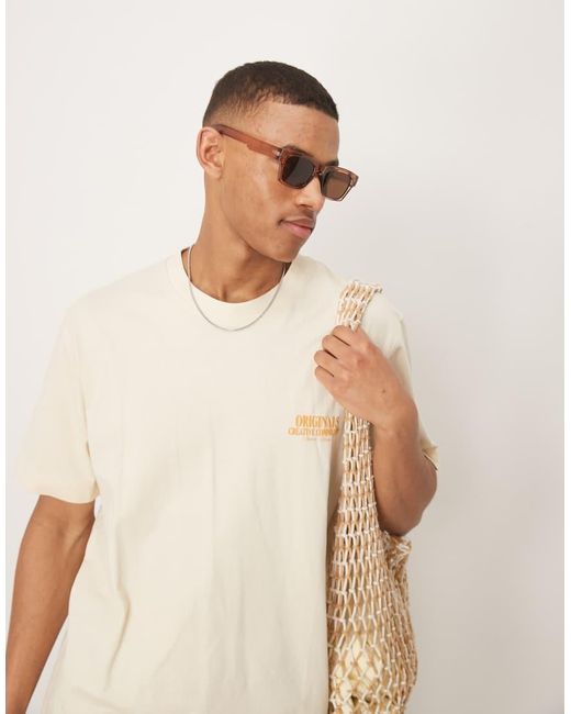 Gafas De Sol Marrones Rectangulares Con Lentes Marrones De ASOS de hombre de color Brown