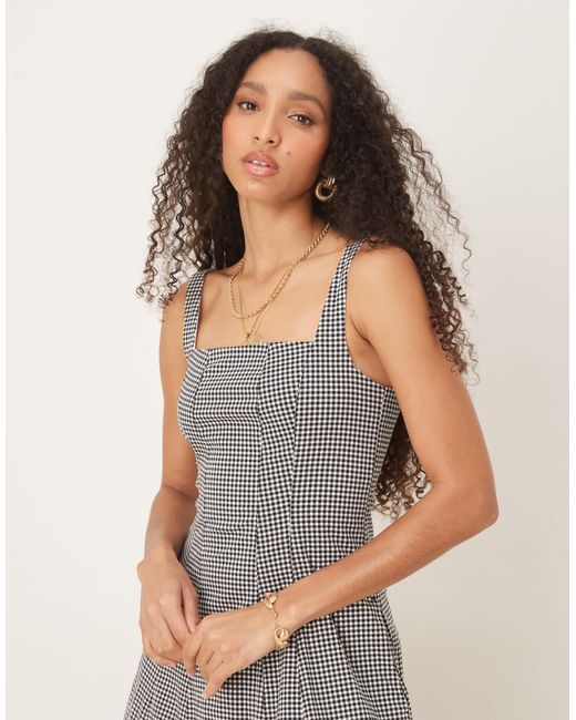 Abercrombie & Fitch Gray – fließendes midikleid