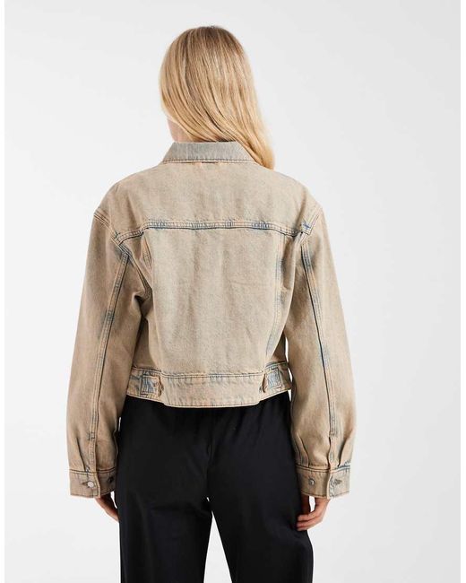 & Other Stories Brown Short Denim Jacket
