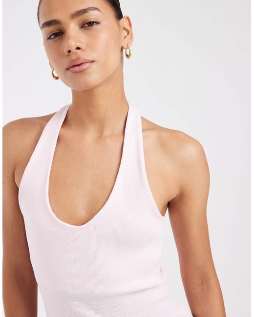 JJXX Blue Halter Neck Top