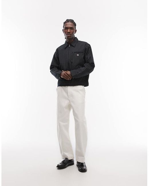 Dickies Black 247 Striped Work Jacket for men