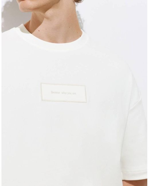 Pull&Bear Gray Short Sleeve T Shirt With Graphic for men