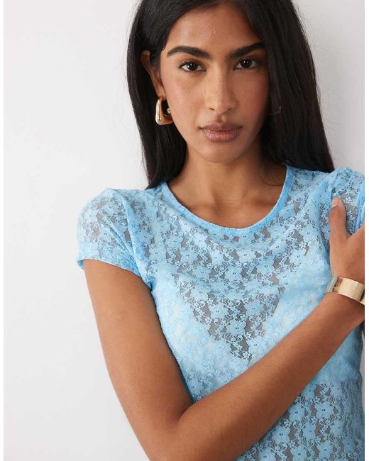 ASOS Blue Lace Baby Tee