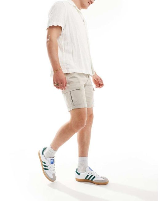 New Look Cargoshort in het White voor heren