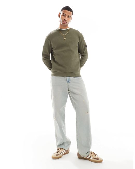 Barbour Green Curve Crew Sweatshirt for men