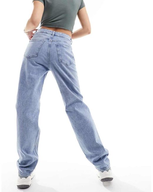 Vila Blue High Waisted Wide Leg Jeans
