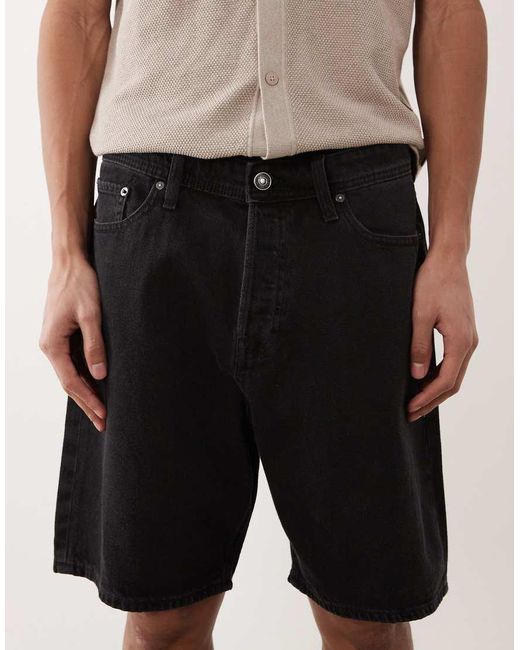 Jack & Jones Natural Tony Loose Denim Shorts for men