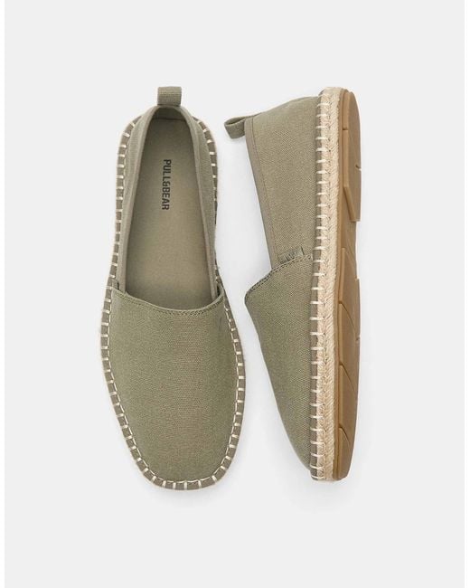 Pull&Bear – espadrilles aus jute in Multicolor für Herren