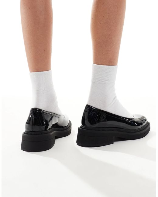 London Rebel Black Ruby Strapless Chunky Mary Janes