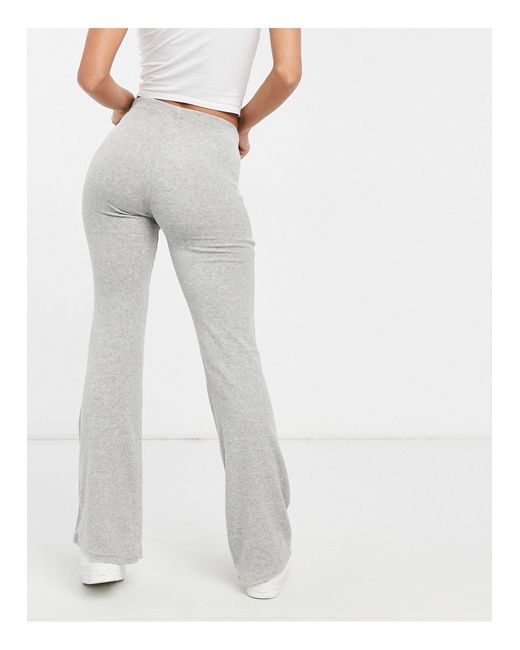 Pull\u0026Bear Denim Wide Leg Trousers in 
