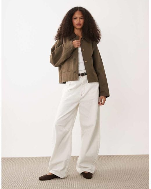 Mango Brown Barn Jacket