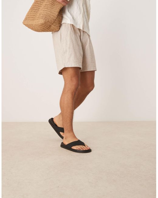 Tongs classiques ASOS pour homme en coloris Natural