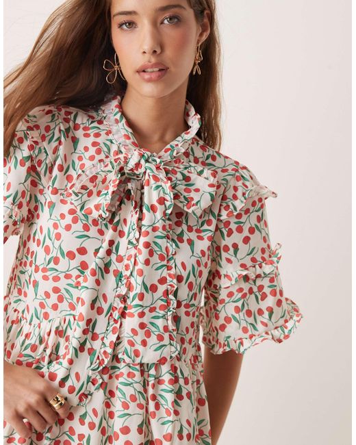 Sister Jane Natural Oversized Bow Mini Dress for men