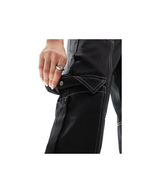 AllSaints Black Fran Cuffed Pants