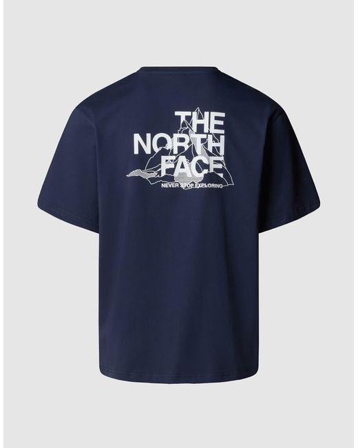 The North Face Blue Mountain Sketch Ss Tee Relaxed for men