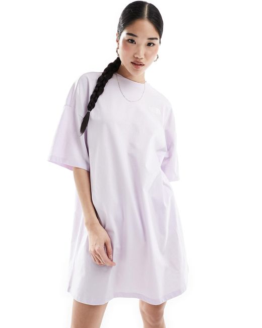 The North Face White Simple Dome Logo T-shirt Dress