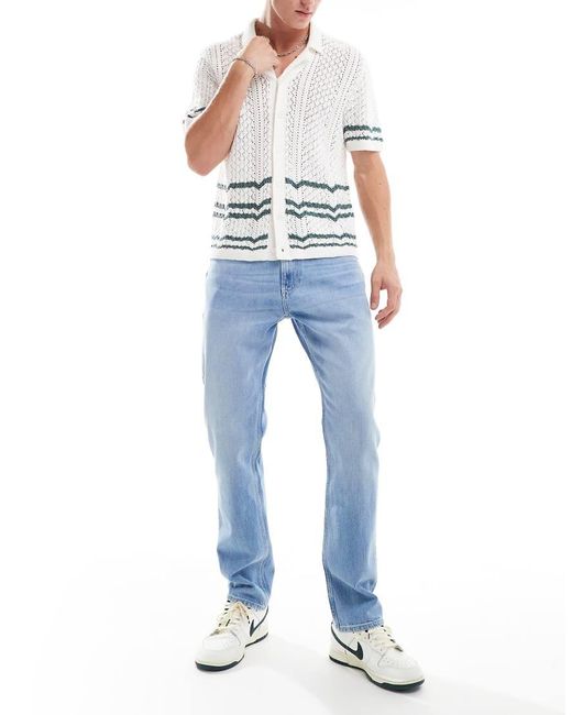 Vaqueros Con Lavado Claro De Corte Recto Estándar Ryan De -Azul Tommy Hilfiger de hombre de color Blue