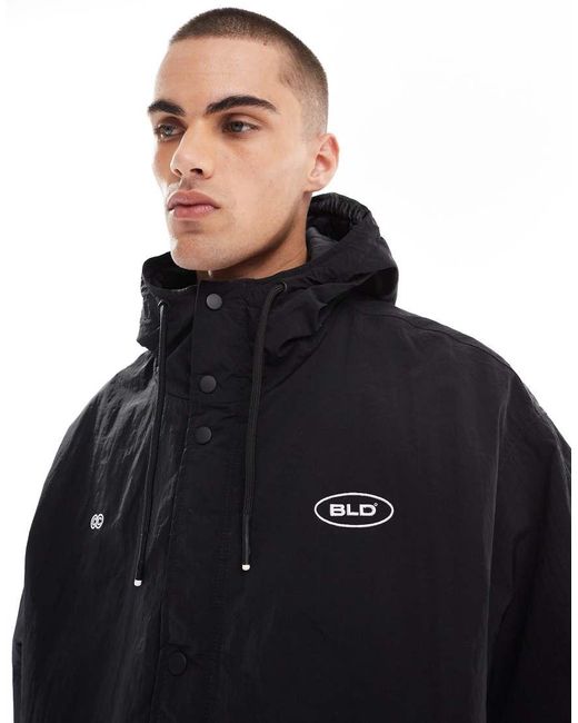 Bershka Black Windbreaker for men