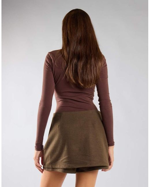 Glamorous Green Tailored Skorts