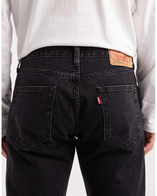 Levi's Black 501 Relaxed Jeans for men