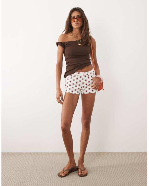 Mango Pink Teen Cotton Rich Denim Short