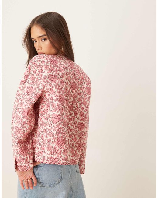 Nobody's Child Red Quilted Reversible Jacket