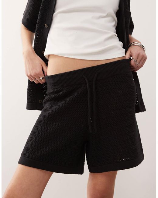 Short d'ensemble Reclaimed (vintage) en coloris Black