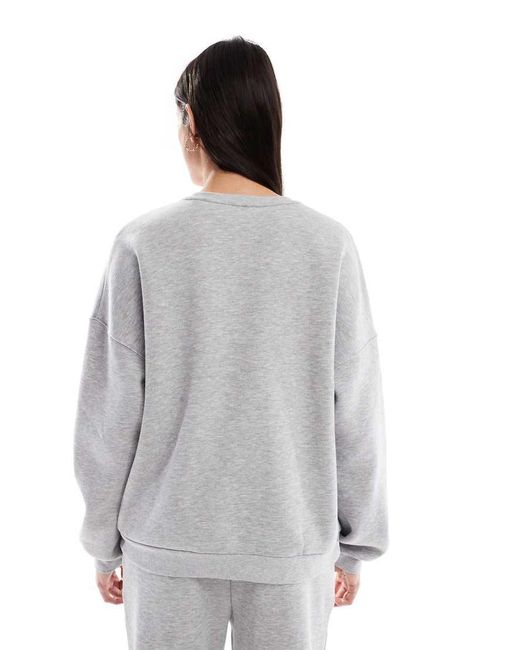 Vero Moda Gray Oversized Sweatshirt Co-ord
