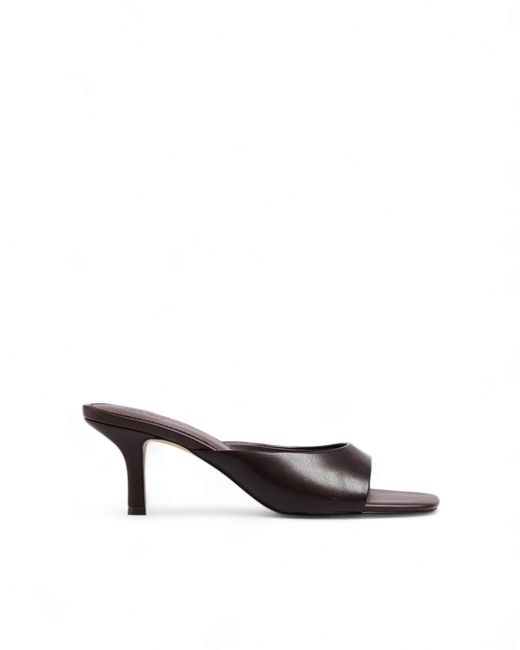 NA-KD Brown Leder-mules