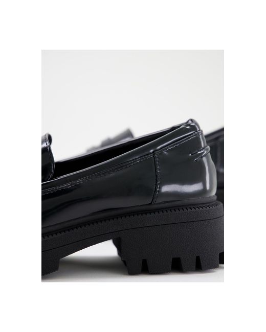 ASOS Mulled Chunky Loafer in Black | Lyst