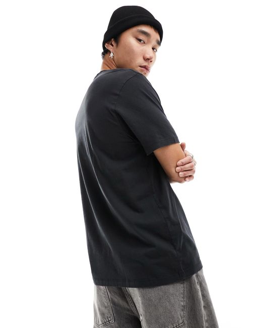 Camiseta negro lavado con estampado gráfico grunge archon AllSaints de hombre de color Black