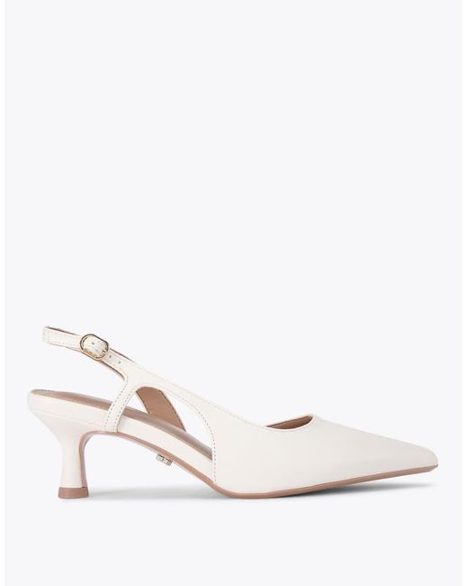 Carvela Kurt Geiger Natural Alina Sling Heeled Shoes