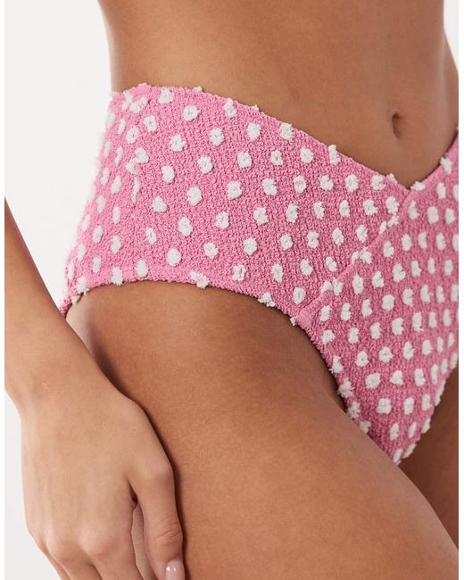 South Beach Pink Wrap Bikini Bottom