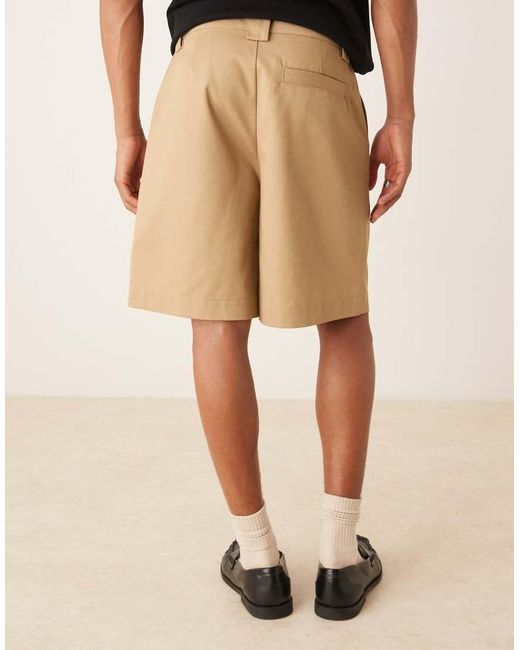 Pantaloncini Di Media Lunghezza Color Cuoio di ASOS in Black da Uomo
