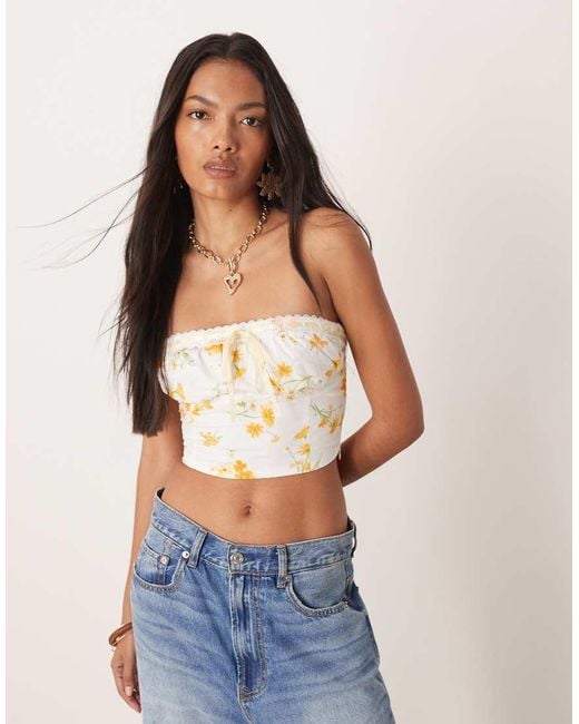 Glamorous Blue Strapless Tops