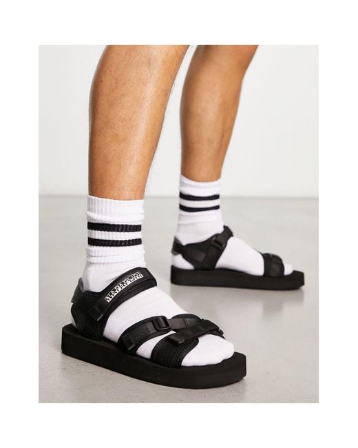Napapijri – lark tech – sandalen in Schwarz für Herren | Lyst AT