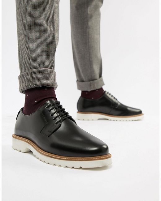 ben sherman black leather shoes