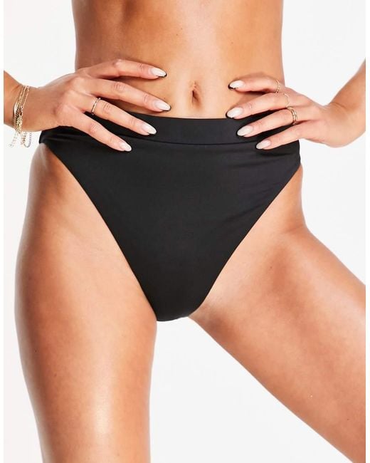 Nike Black Nike Essentials High Waist Bikini Bottoms