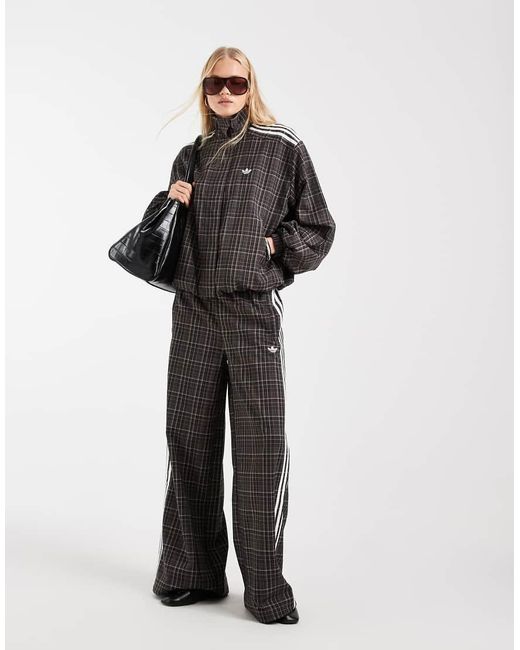 Adidas Originals Black Check Track Top