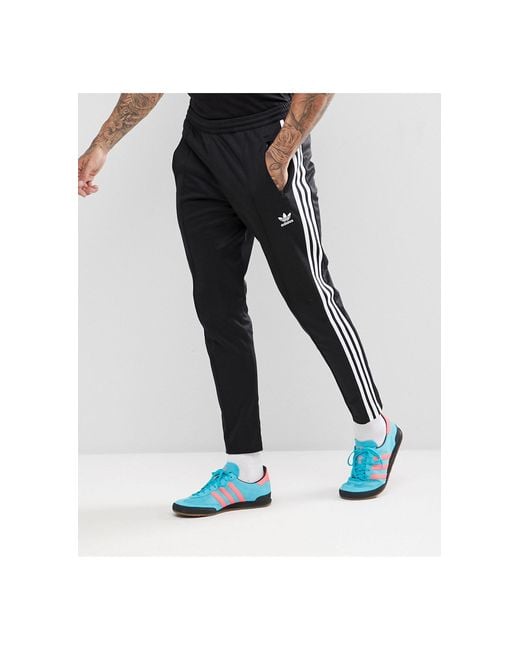 adidas Originals Adicolor Beckenbauer - Skinny-fit joggingbroek het Zwart voor heren | Lyst NL