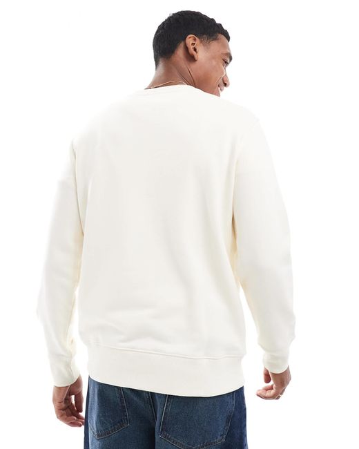 Gant White Sweatshirt With Varsity Logo for men