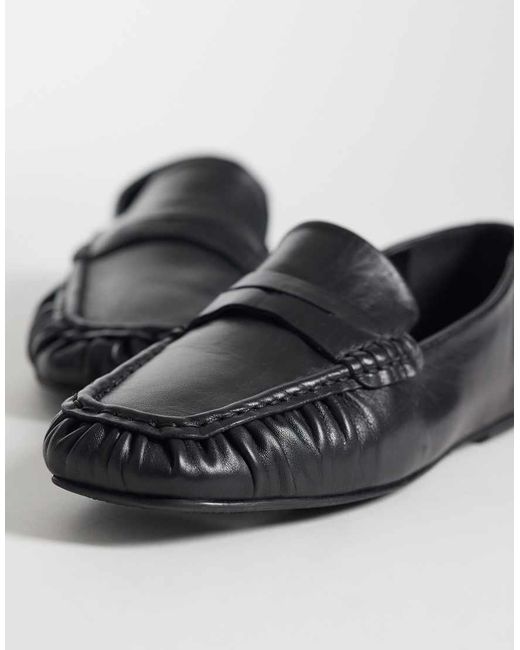 ASOS Blue Micha Premium Soft Loafers