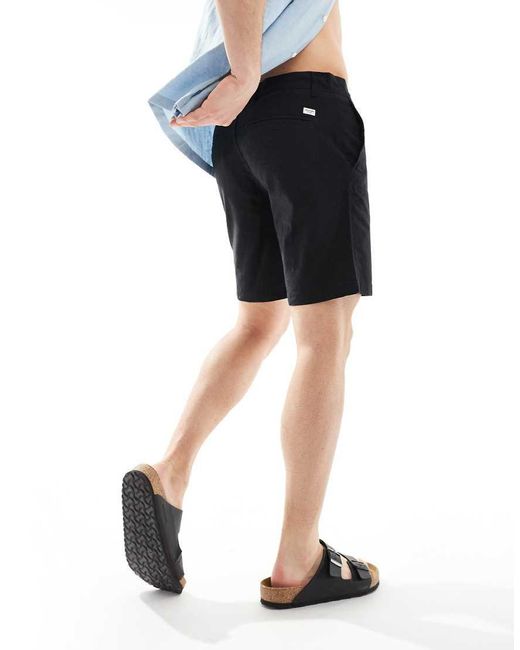 Jack & Jones Blue Linen Mix Shorts for men