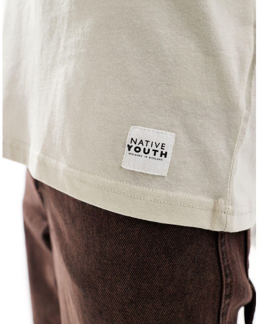 Native Youth – 3er-pack schlichte t-shirts in White für Herren