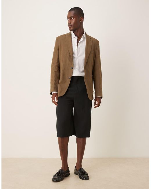 Blazer di Mango in Natural da Uomo