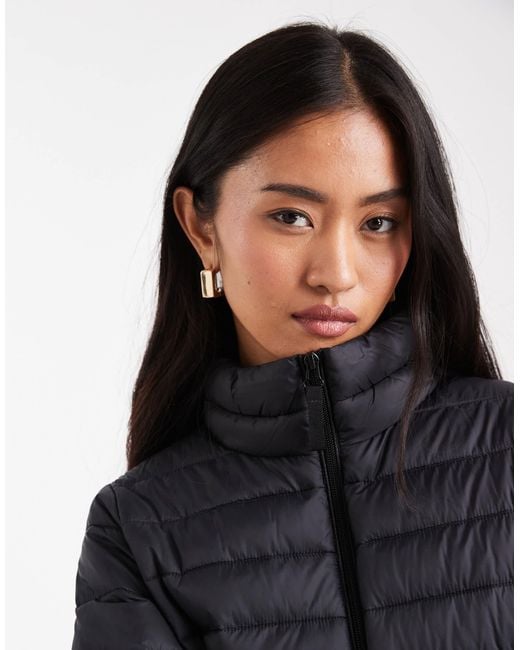 ONLY Black Funnel Neck Padded Jacket