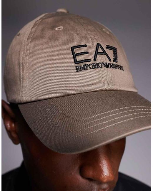 EA7 Blue Armani Logo Baseball Cap for men