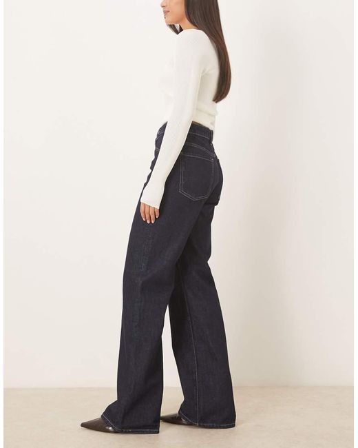 Vaqueros Azul Añil De Pernera Recta De 100% Algodón Danila De Mango de color Blue