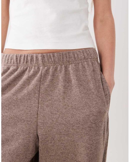 Threadbare Natural Knit Barrel Leg Trackies