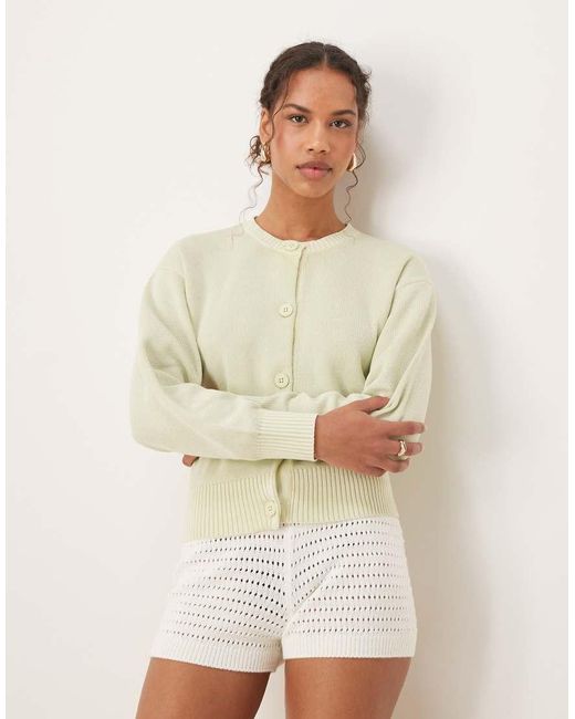 ASOS Vest Met Ronde Hals in het Natural
